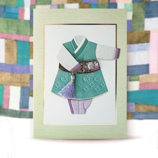 옥연재 전통 한복카드 FT216-33