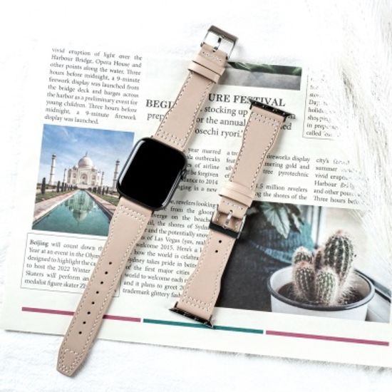 [오늘도착/필름증정]애플워치 블랑스티치 가죽 스트랩