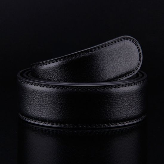 자동버클 교체용 가죽벨트(블랙) / 남성 정장벨트