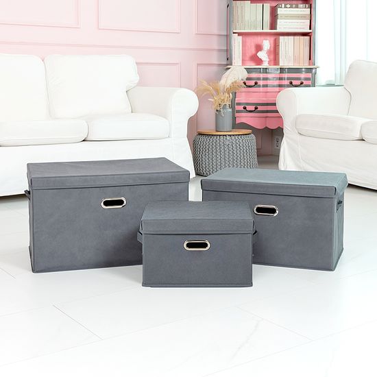 레토 패브릭 접이식 리빙박스 정리함 (54L) 