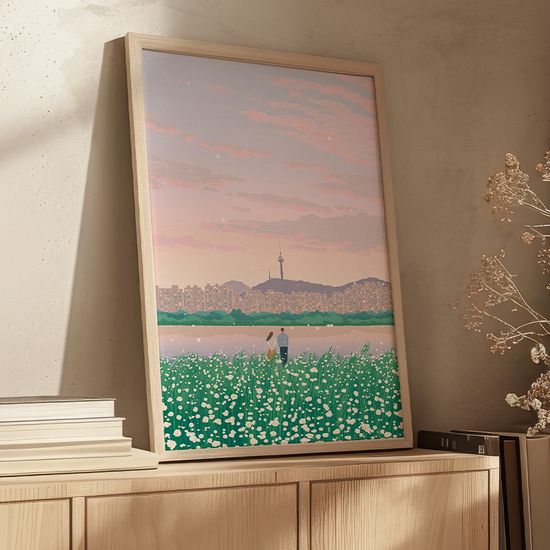 남산타워, 이이오 작가 그림