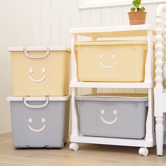 장난감 정리함 모던 와이드 초대형 해피박스 46L 2P