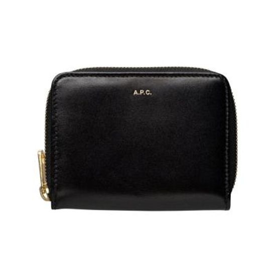 아페쎄 APC 엠마누엘 컴팩트 지퍼지갑 LZZ BLACK