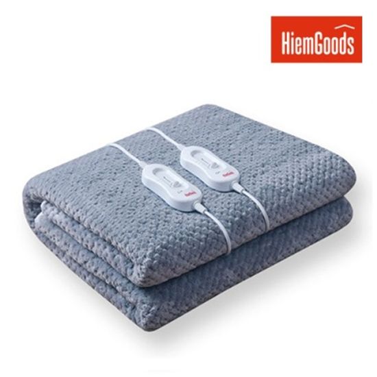 하임굿즈 인조양모 고급 더블 그레이블루 전기요