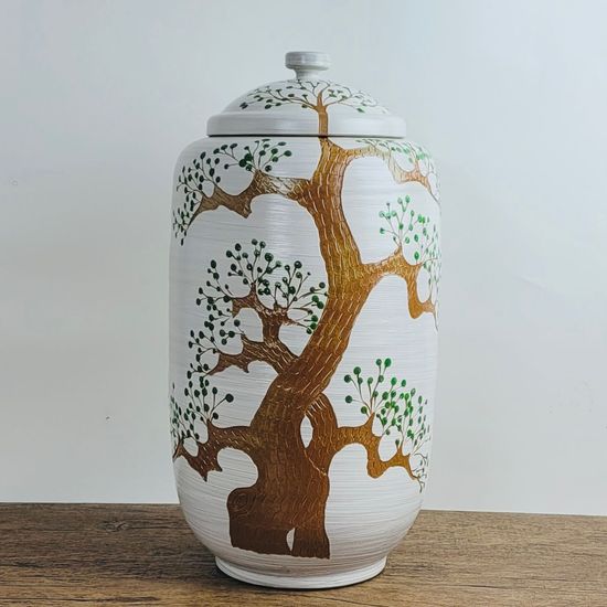 회분청 일자 나무 20kg 쌀독 잡곡통 소금 항아리