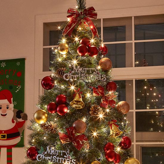 [도토로] 240cm 골든벨 뉴리얼 솔잎 눈꽃 트리풀세트(