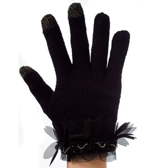 스마트폰장갑 아이폰 터치패드 나오미NAOMI black