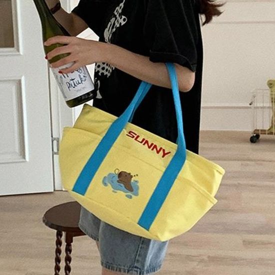 [애슬릿]캐릭터 캔버스 토트백 기저귀 가방 에코백