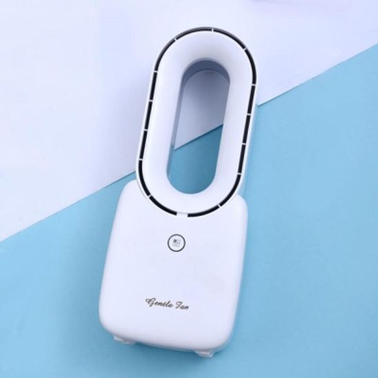 날개없는 탁상용 휴대용 사무실 소형 LED 무선 선풍기