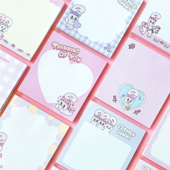 에스더버니 버블리 메모패드(8디자인 1세트 랜덤)