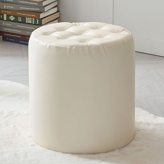 에스미 스툴 인조가죽 심플 높은 화장대 보조 의자