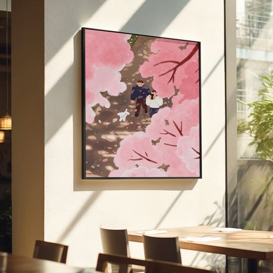 우리의 봄, aassam(아쌈) 작가 인테리어 그림 액자
