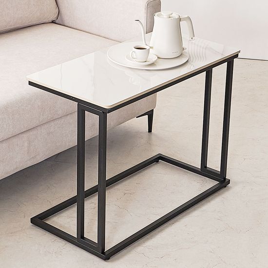 베니 폭좁은테이블 철제 간이 1인 미니 테이블 (착불)