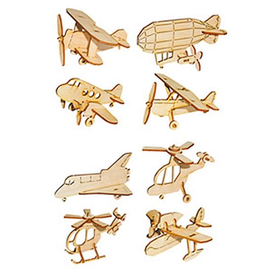 DIY 나무 모형 조립 키트 미니 비행기 모빌 YM-715