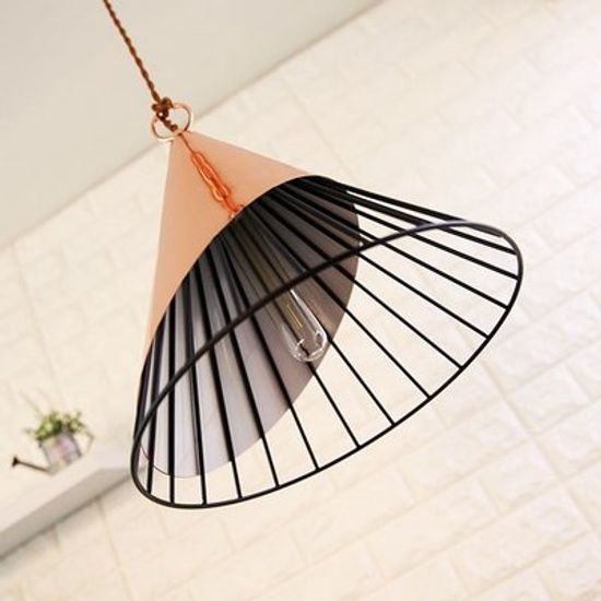 폴넷 펜던트등-핑크골드(LED겸용)