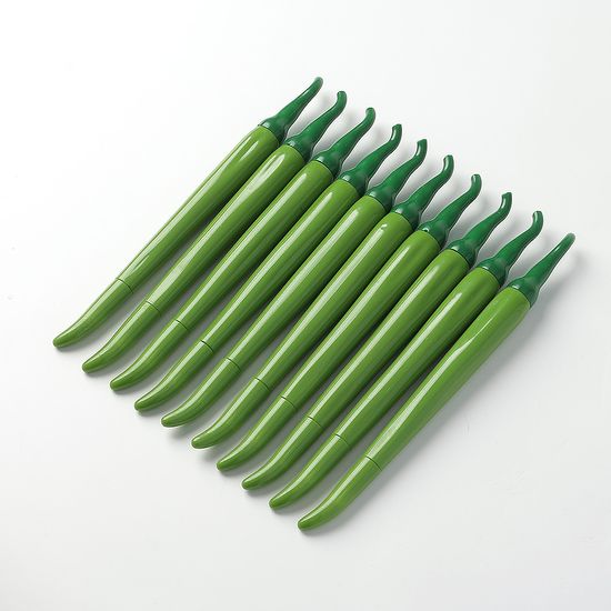 초록 고추 중성볼펜 10p세트(0.5mm) 필기볼펜