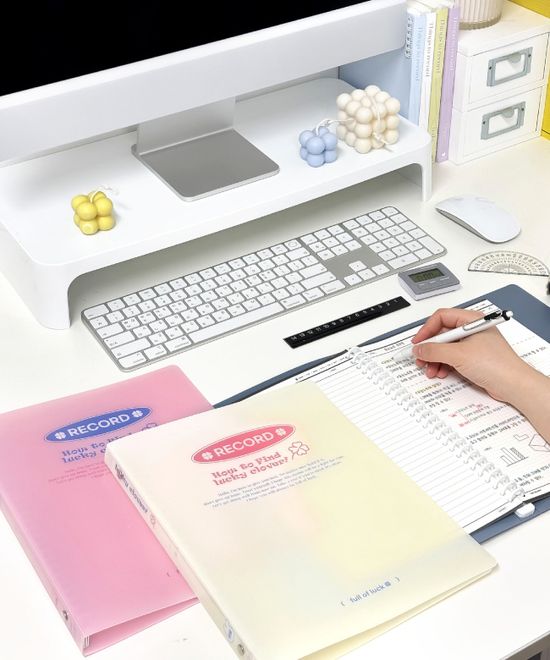 마넷 럭키 26공 바인더 / 오프 블랙 속지