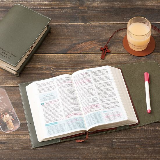 [각인가능] 오브리즈 공방가죽 맞춤형 성경책 커버