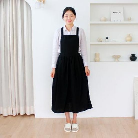 루나 샌더 순면 롱앞치마