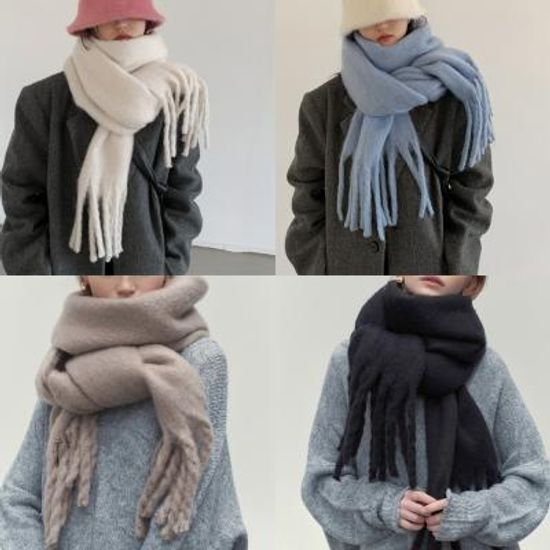 파베르 알파카목도리 밍크목도리 캐시미어머플러