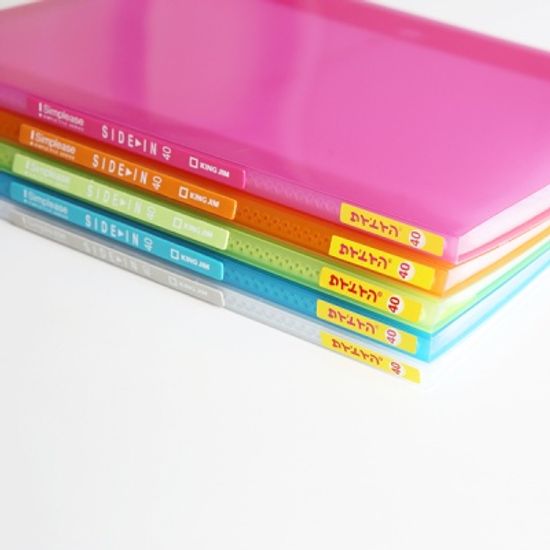 [킹짐] 클리어 파일 side-in 40P 187TSPW 클리어파일