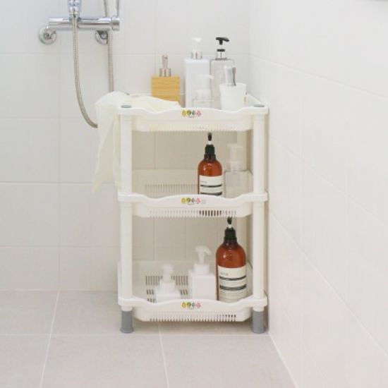 포레스트 사각선반 3단 욕실수납 물빠짐 주방