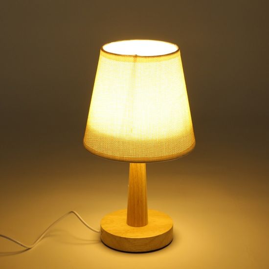 웜앤우드 밝기조절 테이블 스탠드 LED 침실 베드 램프