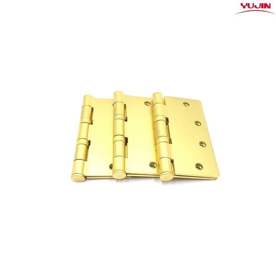 유진 일반 4x4 경첩 1각 3개입 SB 골드(WFHPZ07)