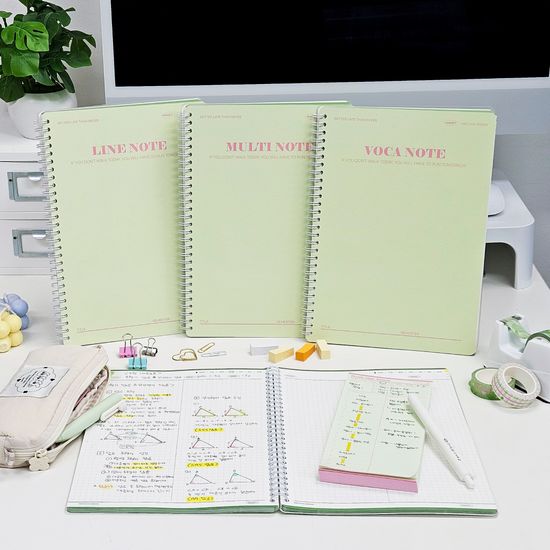 마넷 말차그린 스프링 노트 B5