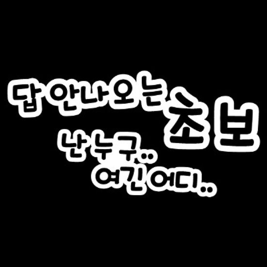 자동차스티커_답안나오는 초보