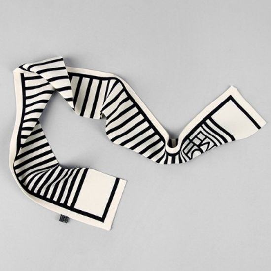 [베네]스텝 실크 타이스카프