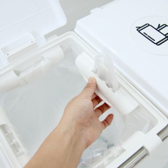 클링 화이트 미니 분리수거함 2P