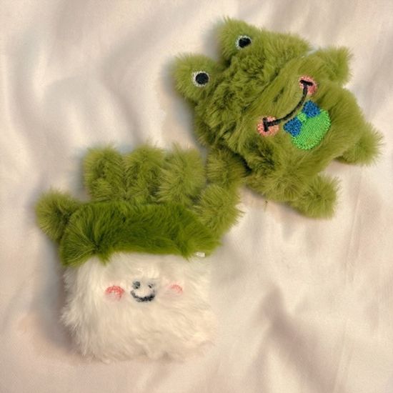 에어팟 3 2 1 프로 채소파 개구리 털 인형 젤리케이스