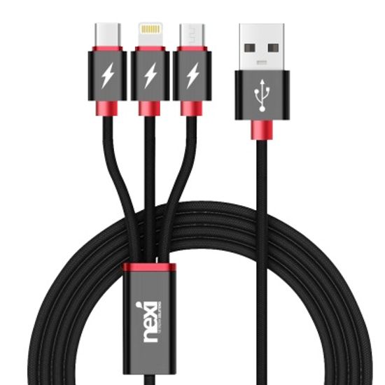 (NEXI) 넥시 3in1 멀티 USB 고속충전케이블