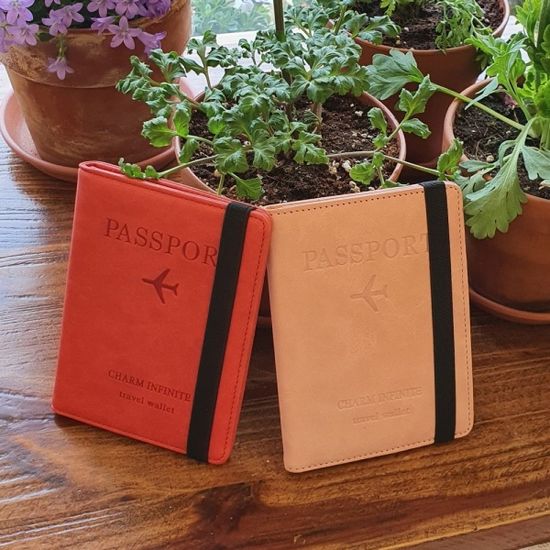 러블리 보들 RFID 방지 여권 홀더 지갑(W87CF96)