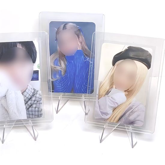 포카 거치대 아크릴 스탠드 투명 액자 프레임 탑로더