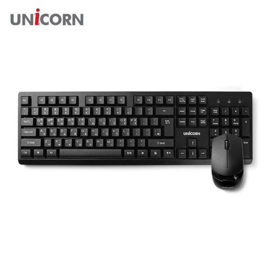유니콘  BK-3000S 저소음 무선키보드 마우스 세트 콤