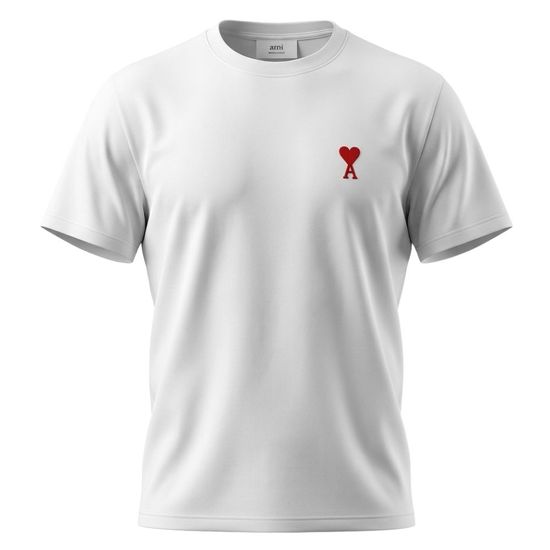 아미 스몰하트 로고 라운드 반팔티셔츠