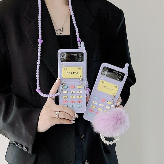 갤럭시 z플립4 z플립3 핸드폰 목걸이 스트랩 케이스