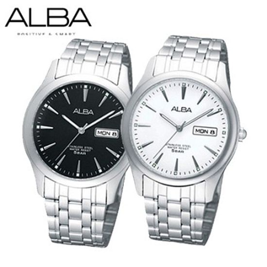 [ALBA] 正品 알바 남성용 메탈시계 AXND53X1 (4종택1)