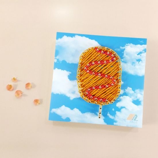 꼬마 핫도그 스트링아트 만들기 패키지 DIY (EVA)