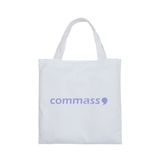 [만원행복] 콤마스 에코백/화이트