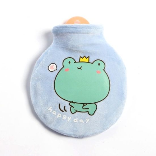 애니멀 원형 보온 물주머니(240ml) (개구리)