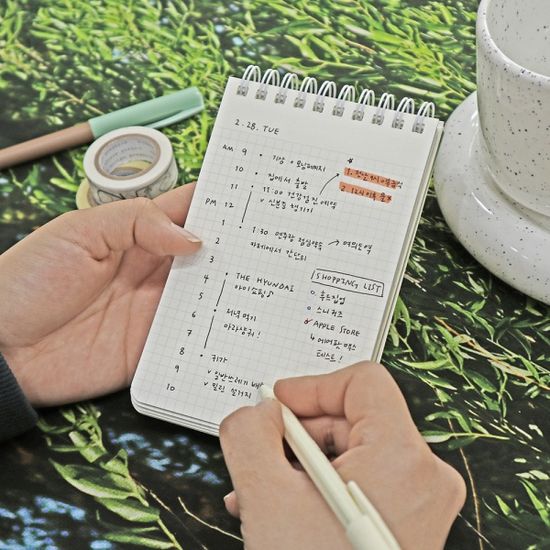 오첵 오디너리 한 손에 쏙 스프링 미니 수첩