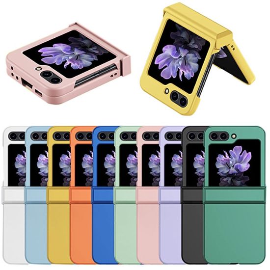 갤럭시 z플립 5 4 3 심플 힌지 보호 슬림 하드 케이스