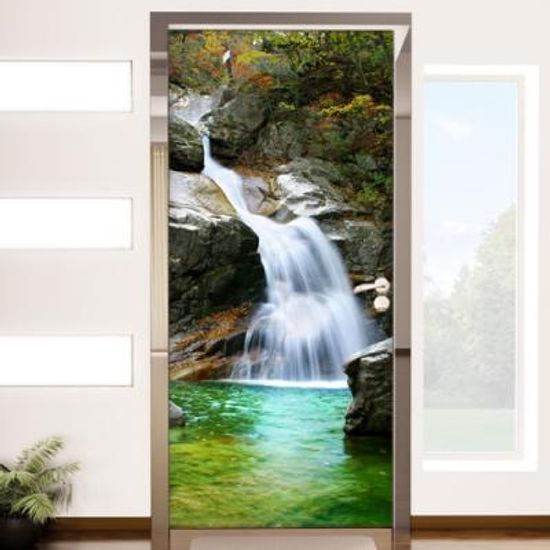 cl826-풍수재물운이상승하는폭포_현관문시트지