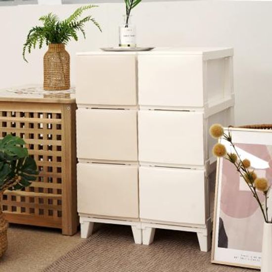 보노 심플리 240 플라스틱 서랍장 3단 슬림형 틈새장