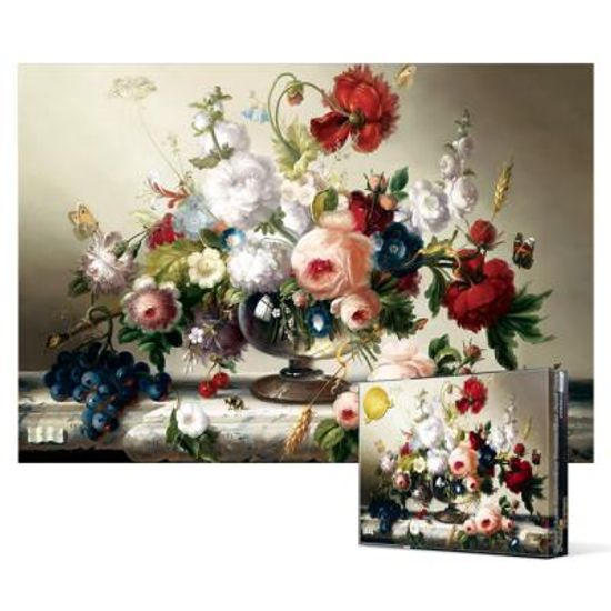 2000피스 직소퍼즐 - 나비를 유혹하는 장미꽃병(미니)