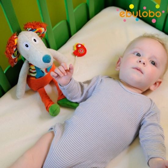 에불로보 프랑스 국민 애착인형 오르골 강아지