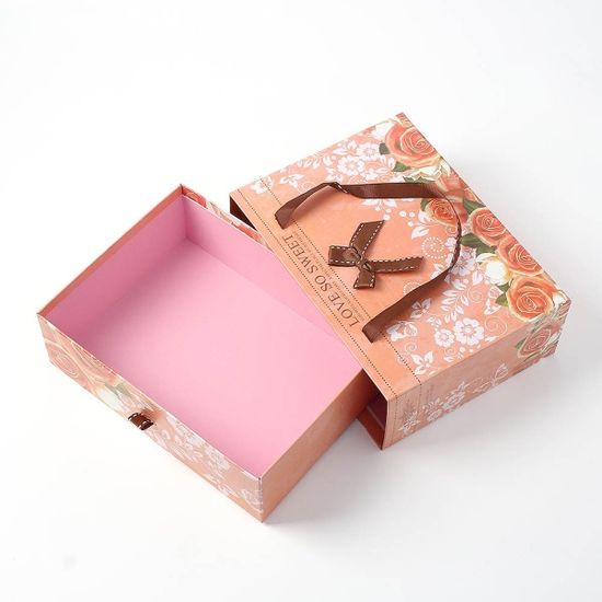 로즐리 손잡이 서랍 선물상자 싸바리 리본 기프트백